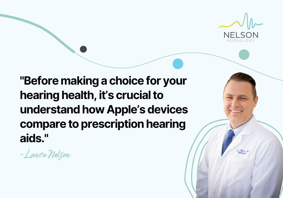 Before making a choice for your hearing health, it’s crucial to understand how Apple’s devices compare to prescription hearing aids.
